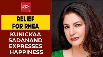 Kunickaa Sadanand Expresses Happiness Over Rhea Chakraborty