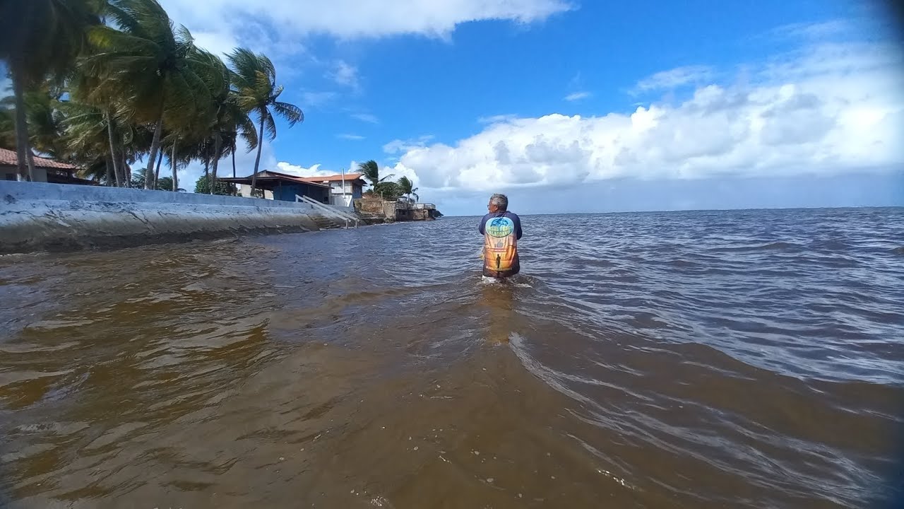 Pescaria na praia 🌴 daS conchas barra de São miguel Alagoas. 