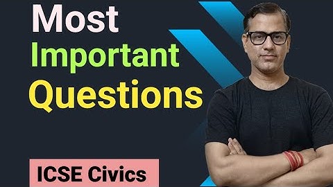 Most Important Question Civics | ICSE Class 10 | Most Repeated Topics Civics ICSE | @sirtarunrupani