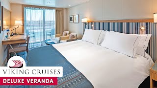 Viking Ocean | Deluxe Veranda Stateroom Walkthrough Tour &amp; Review 4K | Viking Ocean Cruises