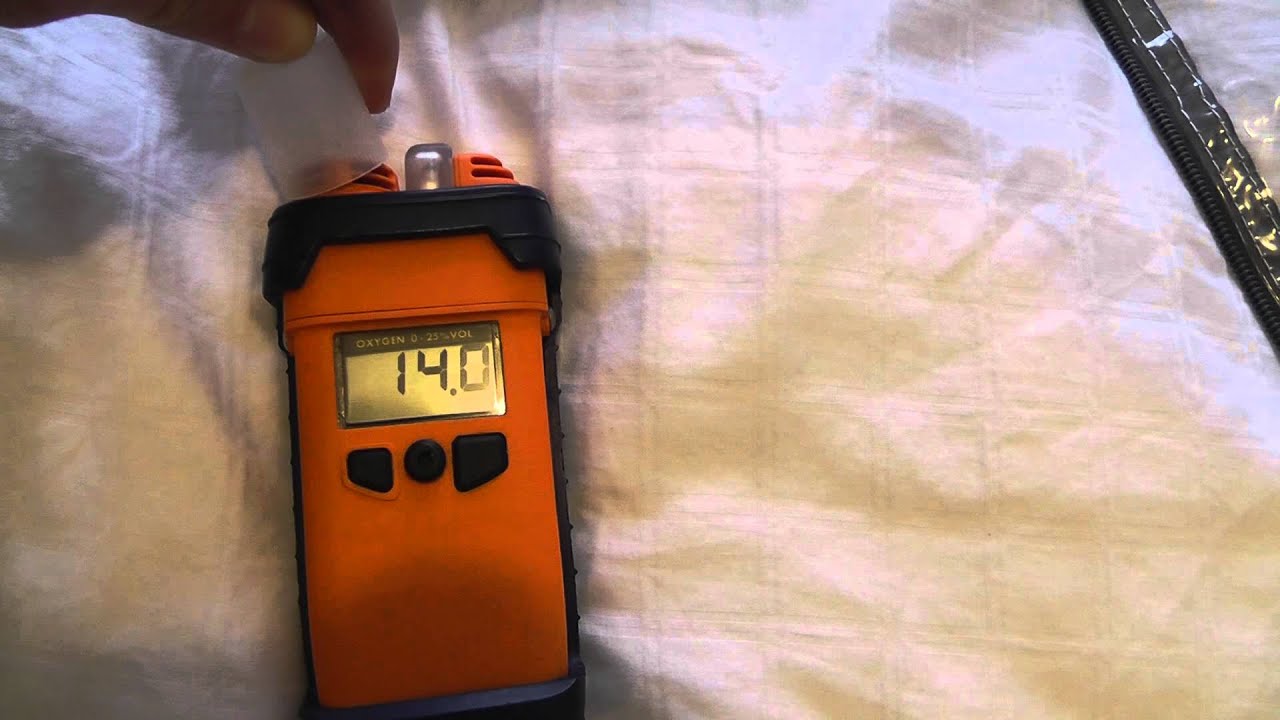 Hypoxico Everest test with O2 meter.