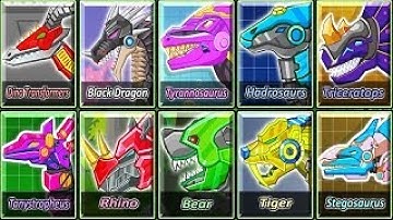 Game Lắp ráp robot Khủng long đồ chơi Đặc Biệt Dino Robot Dino Corps Remix