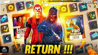 WILL CRIMINAL &amp; DINO INCUBATOR RETURN AGAIN IN INDIA SERVER ??? - GARENA FREE FIRE ❤️