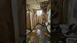 From Filthy School Toilet to Spotless in Fast Motion#Renovation#Restoration#ToiletRenovation