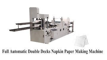 Two layer automatic table napkin paper making machine