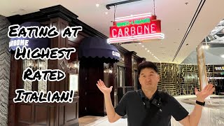 Eating at the highest rated Italian Restaurant in Las Vegas | Carbone