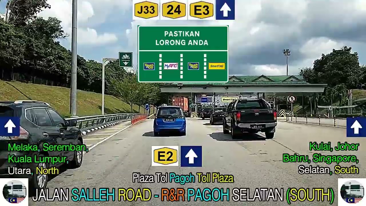 V80: Lorong Maimunah, Hasyifah, Bukit Pasir, Jalan Salleh Road - R&R Pagoh Arah Selatan (Southbound)