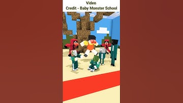 When Enderman plays Squid Game Green Light Red Light | Minecraft Animation Credit- @BabySchool.