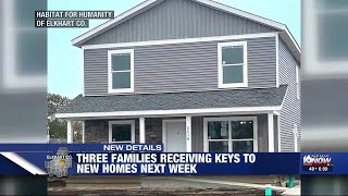 3 families to receive keys to new Habitat for Humanity homes