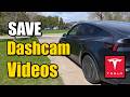 How to Save Dashcam Clips on Tesla Vehicle - Easy Tutorial