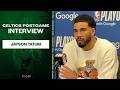 Jayson Tatum on CLUTCH 3 in Game 3 Win | Celtics vs Sixers FULL Postgame Interview