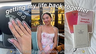 GETTING MY LIFE BACK TOGETHER after summer vacation... | cleaning, decluttering, & organizing