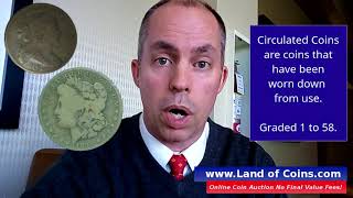 Coin Grading. Circulated and Uncirculated Mint State Difference | Land of Coins com