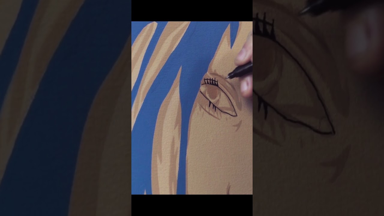 Eye in Ink / Ink In Eye // #drawing #asmr #posca #art
