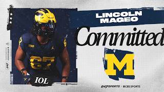 WATCH: IOL Lincoln Mageo commits to Michigan Wolverines | Live Commitment