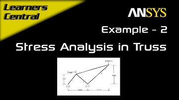 Force and Stress Analysis using Link Elements in Trusses | Ansys APDL | Example - 2