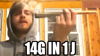 14g to the face