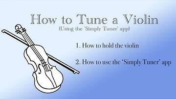 Tune a violin using ‘Simply Tuner’