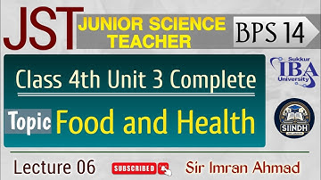 Junior Science Teacher BPS 14| Lecture 6