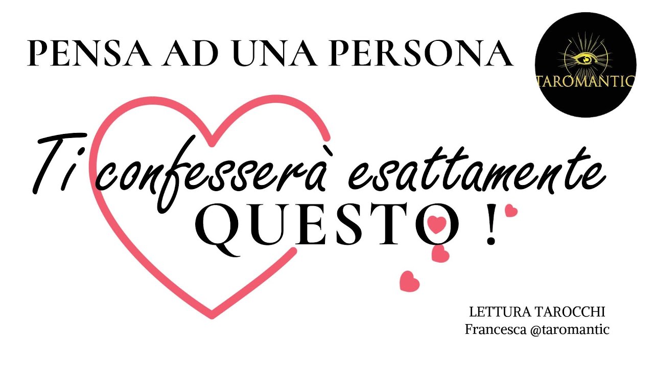 TI ARRIVA UNA CONFESSIONE COMMOVENTE ! Ecco cosa ti confesserà a breve! #letturatarocchi