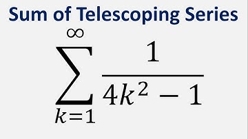 Sum of Telescoping Series: Sum 1/(4k^2 - 1) , k = 1 to infinity