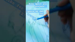Miku split pin project! #diy #paperdiy #paper Miku split pin project! #diy #paperdiy #paper