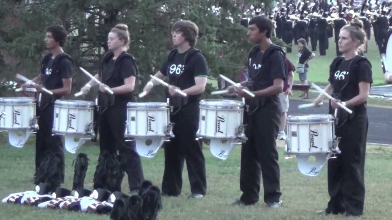 Science Hill Topper Band Snare line warmup for Music in the Castle