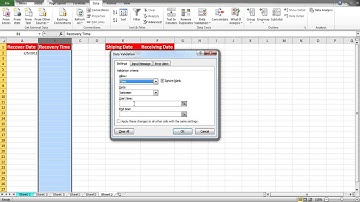 How to apply date controls in data validation in Excel
