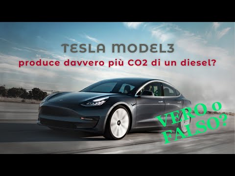 TESLA MODEL 3 produce più CO2 di una MERCEDES DIESEL! Vero o falso?