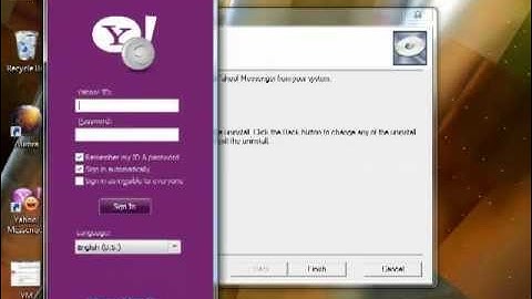 How to Uninstall Yahoo Messenger in Windows 7?