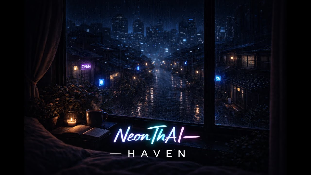 Haven 01 | Calm Piano with Rain for Sleep & Late Night (52 Minutes)