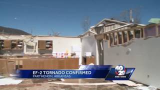 The town of Parthanon recovers from tornado damage