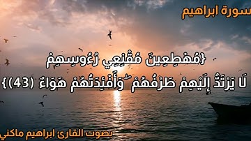 آيات من سورة ابراهيم للقارئ ابراهيم ماكني ورقلة الجزائر