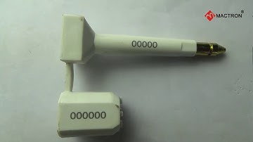 Mactron Laser | Laser Marking Engraving Customs Container Seal by Fiber Laser Marker Engraver