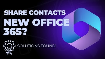 How to Share Contacts in New Outlook 365