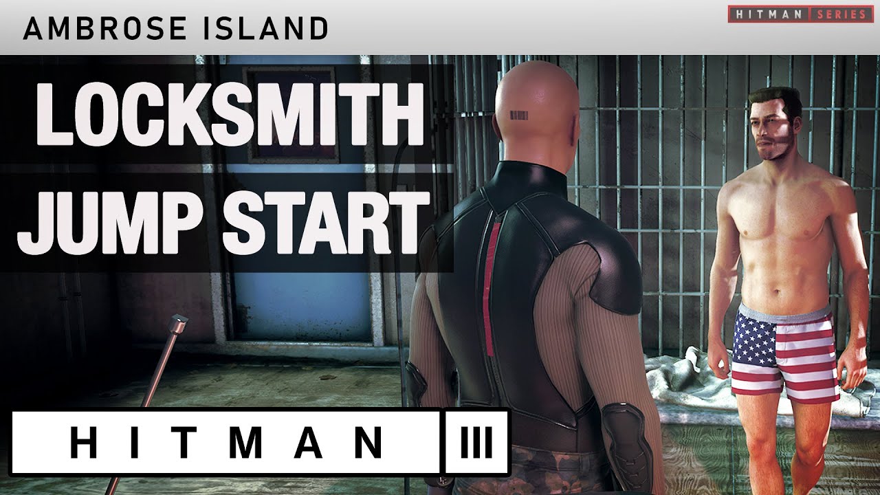 HITMAN 3 Ambrose Island - "Locksmith" & "Jump Start" Challenges