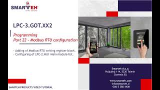 LPC-3.GOT.XX2 Part 22 Modbus  RTU Configuration