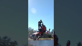 That’s a funny looking water ski #waterskiing #snowmobile #shorts