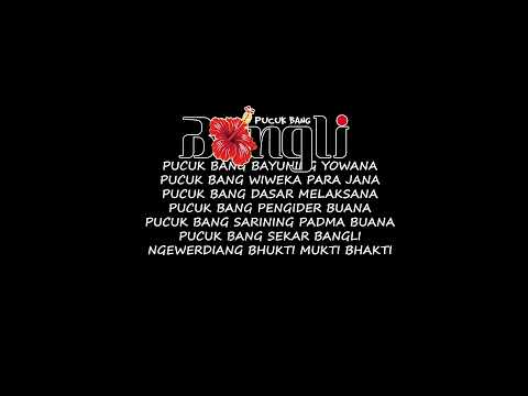 PUCUK BANG - MASKOT BANGLI ( VIDEO LYRIC )