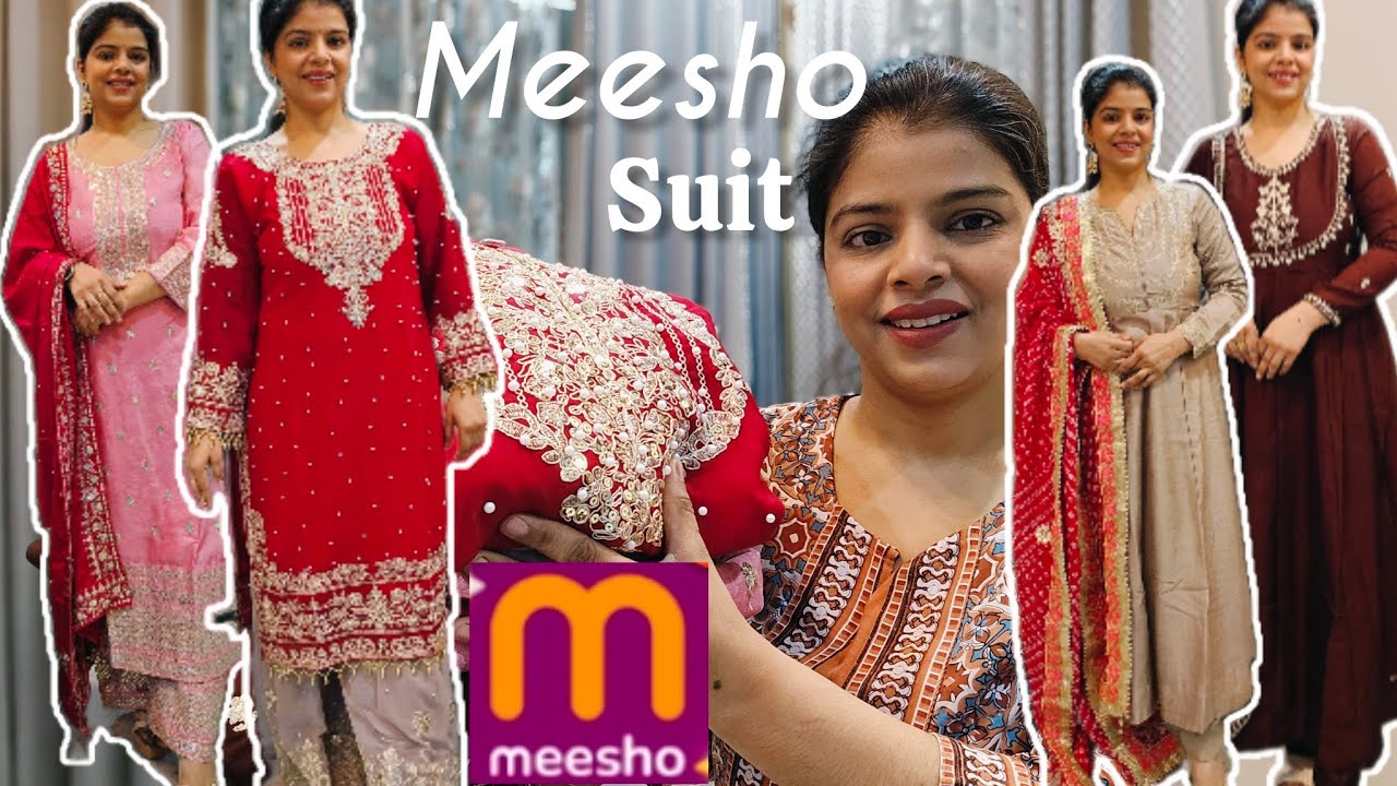 Mesho Image New Collection 2025 Meesho Wedding/Partywear Suitset Haul #meesho # ...