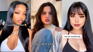 &quot;me outside of school vs me in school&quot; | TikTok Compilation