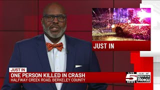 VIDEO: Troopers investigating fatal single-vehicle crash in Berkeley County