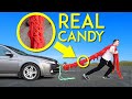 Towing a Car with World’s Largest Licorice Rope