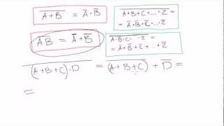 Boolean algebra DeMorgan s theorem - examples
