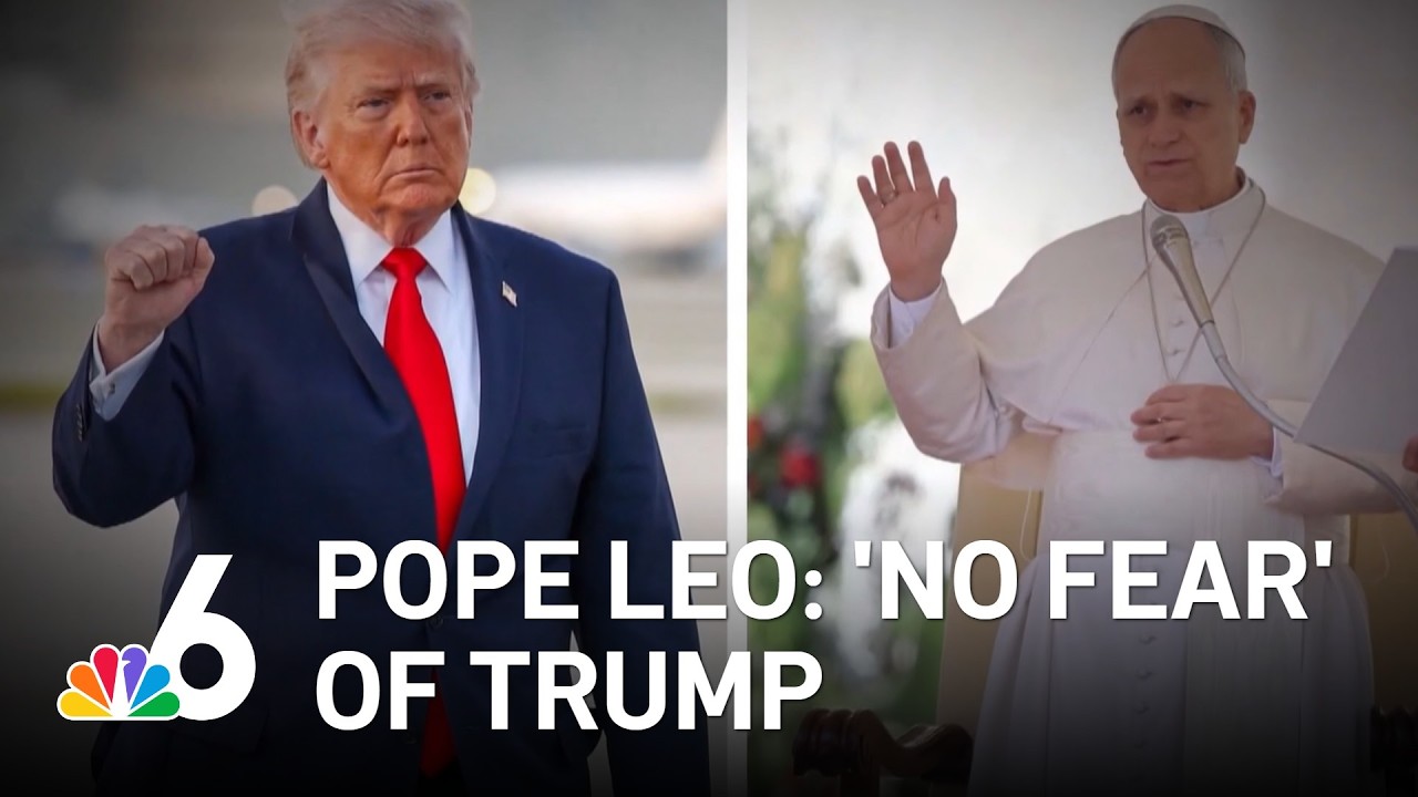 Pope Leo hits back: “I have no fear of the Trump administration” - YouTube