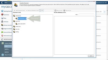 Creating Security Clearance Levels for MyGeotab Users