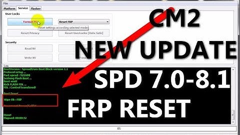CM2 NEW UPDATE SPD 7.0 TO 8.1 OS FRP RESET TOOLS