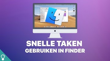 Mini screencast: Overal snelle taken activeren en gebruiken in Finder