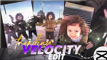 Instagram Trending VELOCITY Reels Editing in Mobile | Capcut Video Editing | Complete Tutorial 🌼