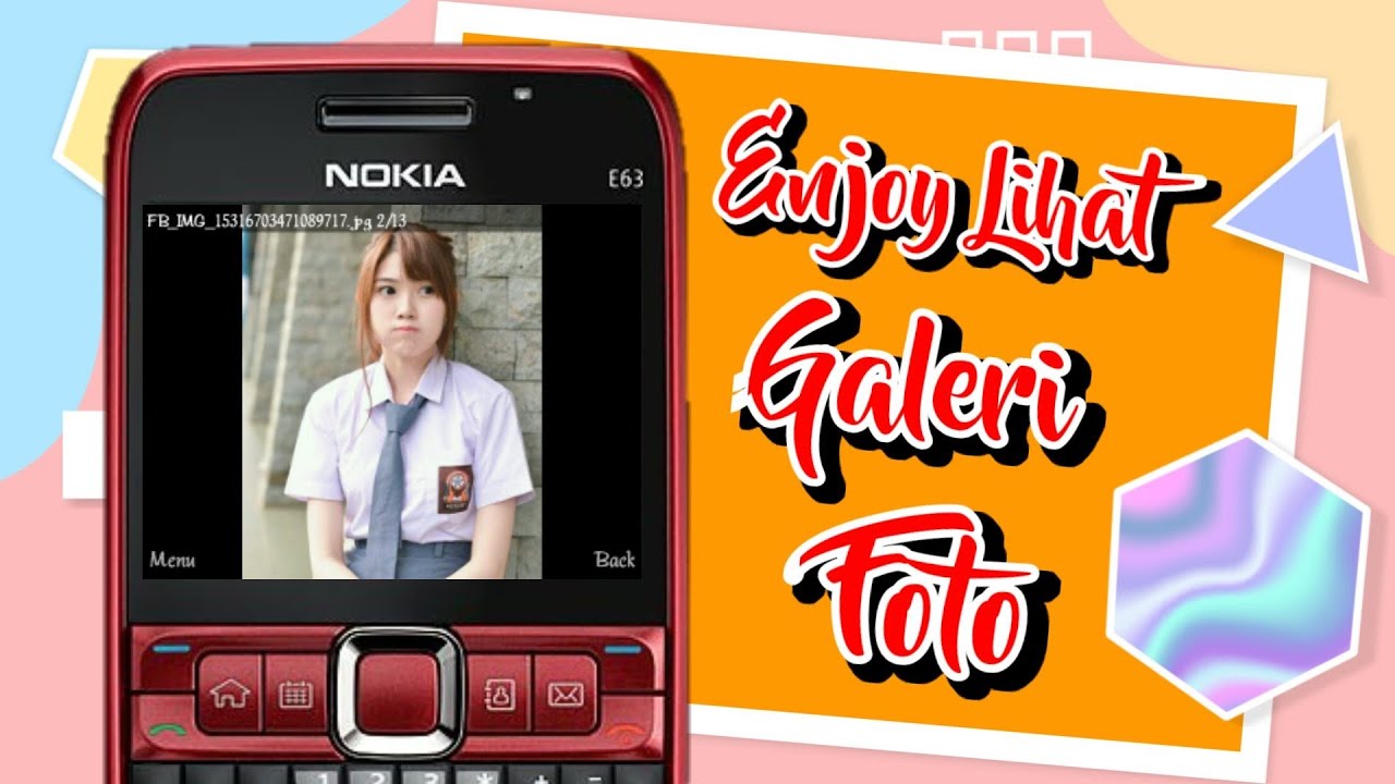 Symbian os Nokia e63 | Cara mudah melihat galeri foto | easy way to view photo gallery LCG Photobook